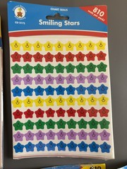 Carson Dellosa Sticker Frog Bugs Stars Smileys Handprints New Sealed 90s School
