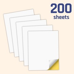 Inkjet/Laser Printable Sticker Paper, 200 Sheets