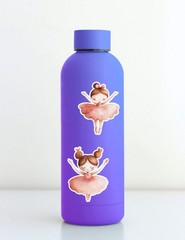 Little Ballerina Girl Die Cut Vinyl Stickers Set Scrapbooking Laptop Waterbottle