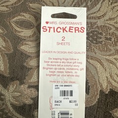 Mrs. Grossman’s Sticker Strip Sparkle Ornaments Prismatic Christmas – Lot of 5