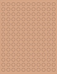 6 SHEETS 1/2 INCH ROUND BLANK KRAFT STICKERS 924 LABELS RUSTIC NATURAL SMOOTH