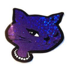 WINKING CATS 15 VENDING STICKERS *CHOOSE ONE* GLITTER VINYL ICONIC RETRO