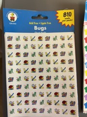 Carson Dellosa Sticker Frog Bugs Stars Smileys Handprints New Sealed 90s School