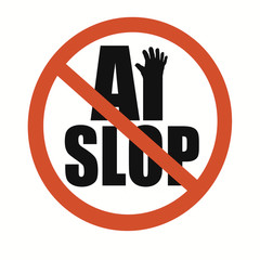 Set of 2 No AI Art No AI Slop 6 Fingered 3×3 Inch Vinyl Die Cut Glossy Stickers