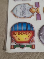 Vintage Puffy Stickers Awards Class Honorable Verbiage School Scrapbook Olympics