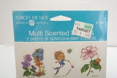 1984 Scented Scented Stickers Forest Fairy American Greetings Unopened 2 Sheets