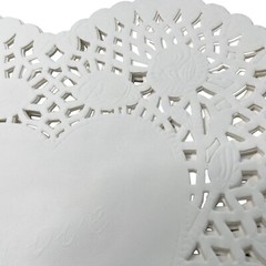 White Heart Doilies Paper Romance Valentine Day Ephemera 40 Plus Crafts u Junk J