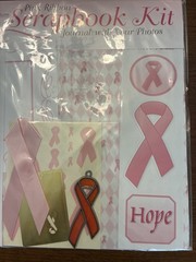 Pink Ribbon Journal Scrapbook Bundle Planner Kit Ribbon Paper