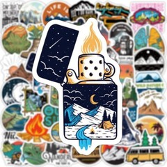 25 Hiking Outdoor Explore Nature Cute Stickers Decals