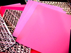 Lot ABC Confections, Toppings, 10×12, Pink & Brown Paper, & 2 Mini ABC’s