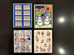 Vintage 80s Stickers–Hallmark, AGC?- 4 Full Sheets