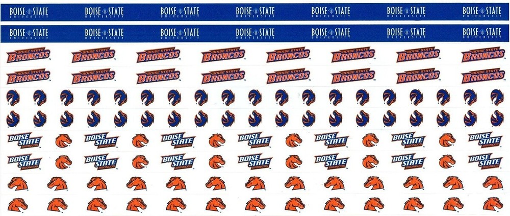 Boise State University Broncos NCAA Border Scrapbook Stickers 12″