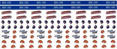 Boise State University Broncos NCAA Border Scrapbook Stickers 12″
