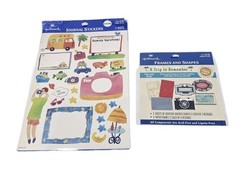 Hallmark Scrapbook Sticker Lot Travel Vacation Journal Stickers Frames Shapes