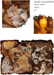 Creative DIY Scrapbooking Supplies – 30 Burnt Edge Paper Sheets for Journaling