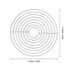 Metal Die Cutting DIY Interesting Round Shape Attractive Decorative Lightweight