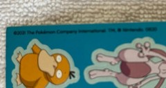 2021 Pokémon Company Sheet Of 12 Pokémon Stickers,