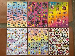 vintage lisa frank sticker sheets s125 s159 s252 s670 s671