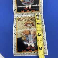 2 Vtg Mary Engelbreit Stickers Stuck On Memories Get Well Now Girl 1992 ME Ink