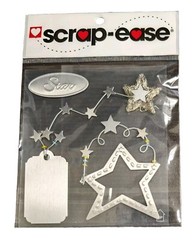 Scrap-Ease 3D Metal Collection Scrapbook Stickers Star
