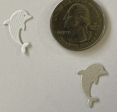MINI SEA CREATURES Die-Cut Set(16pc)Starfish•Turtle•Crab •Ocean•Jellyfish•Whale•