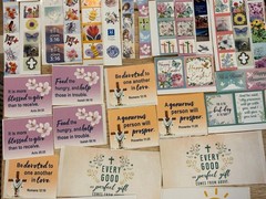 Easter Holiday Card, Note, & Sticker Lot – 9 Cards w/ Envelopes