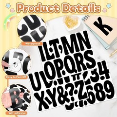 150 PCS Letter Stickers Bulletin Board Letters 12 Sheets Large Alphabet Number S