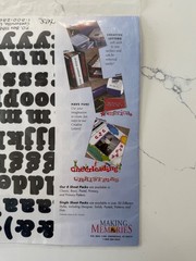 Making Memories Single Sheet Solid Black Creative Letters Stickers Scrapbooking