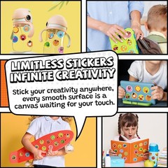 Delightful Scratch and Sniff Stickers for Kids – 9 Scents, 36 Colorful Sheets