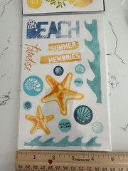 Me & My Big Ideas Mambi Stickers «Summer Time» Relax Heat Beach Sun Scrapbooking