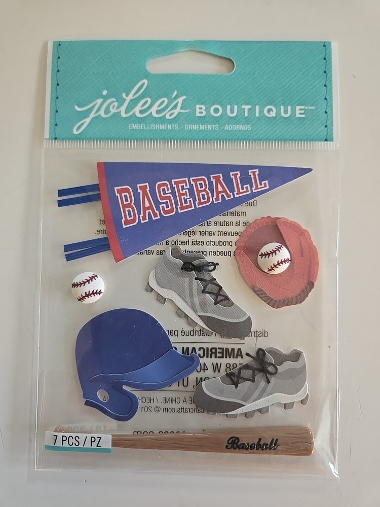 Jolees Baseball Scrapbooking Stickers