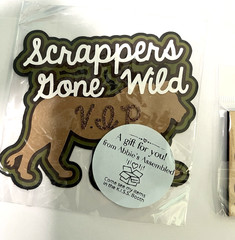 Wood Friends, Wood Square, Heavy Paper Scrappers gone wild, Thick Paper (C12A30)