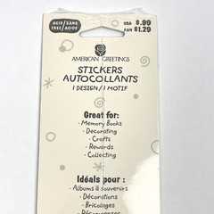 NEW American Greetings EASTER EGG Stickers 2 Sheets 16 Eggs