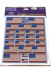 Hallmark Heartline American Flag Stickers Patriotic Independence Day July 4 NEW