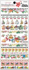 Mary Engelbreit Stickers 2 Sheets Whimsical Home-Sweet-Home Pies Tea Pots Cups