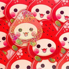Tamagotchi Fanart Stickers Handmade (2-3/4 inch/70 mm)
