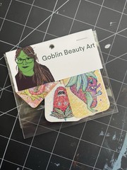 Goblin Beauty Art Handmade Foiled Multicolor Monster Fruit Novelty Stickers