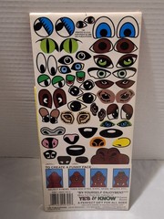 Vintage Fun Forms Sticker Book #13, 23 Funny Animal Faces 240 Stickers New