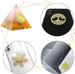 6PCS Self Adhesive Stickers Energy Tower Material for DIY Scrapbooks Resin Craf
