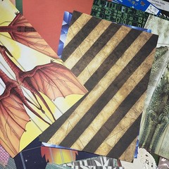 Craft Lot. Scrapbk New Stencils Stickers Stamps. Colorful Paper Sheets/square.