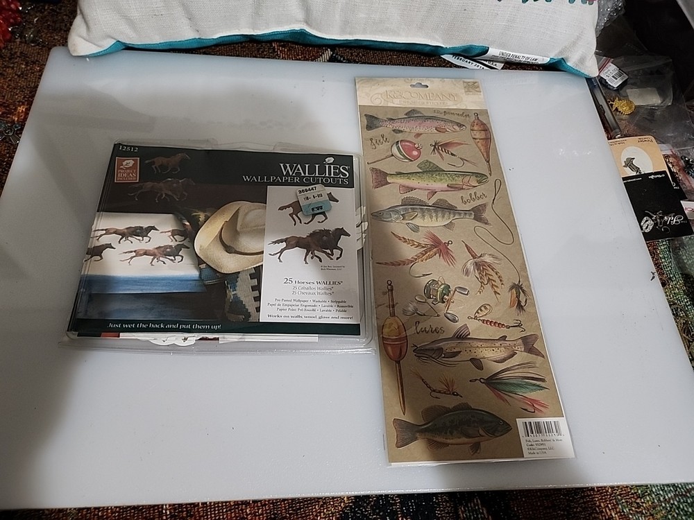 Wallpaper Cut Outs Of Horses And Fish Stickers