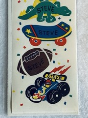 Vintage Steve Russ Personally Yours Stickers SEALED Sports Theme Arts & Crafts