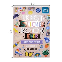 Pen+Gear The Best Sticker Book Ever – Good Vibes Edition, Multicolored