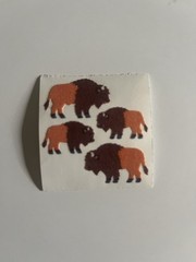 Vintage Sandylion Stickers Fuzzy Buffalo Module