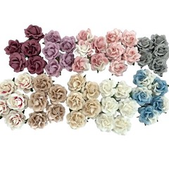 50 Special Mix 10 Colors (2″or5cm) Flower Wedding Scrapbook (R77L-50SET-A/1 )