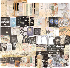 200Pcs Vintage Junk Journal Supplies,Scrapbook Supplies Scrapbooking Paper and S