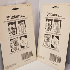 VTG American Greetings Stickers Over the Hill Funny Self Adhesive NOS Sealed 2pk