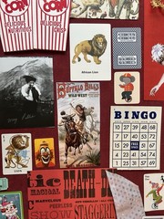 Circus Carnival Ephemera Lot Junk Journal scrapbooking 64 + pieces Kit Bundle
