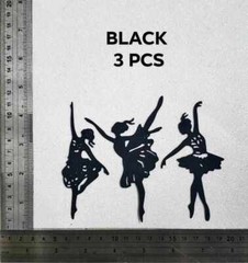 3 PCS. BALLERINA PAPER DIECUT FOR SCRAPBOOKING CARDMAKING EMBELISHMENT