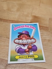 Vintage 1980s Garbage Pail Kids Mouth Phil Sticker 140a ¿